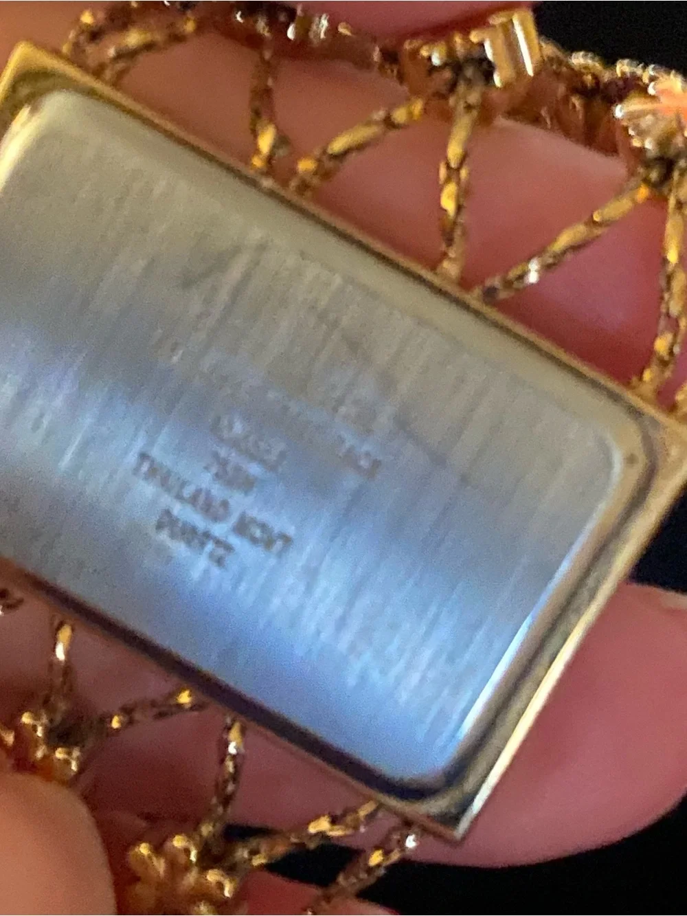 Anne Klein Gold-Tone Chain Link Bracelet Watch